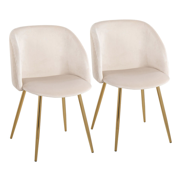 Fran Pleated Waves Chair - Set of 2 image