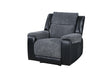 U5914 Grey/Black Recliner