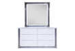 Ylime Smooth White Dresser with LED