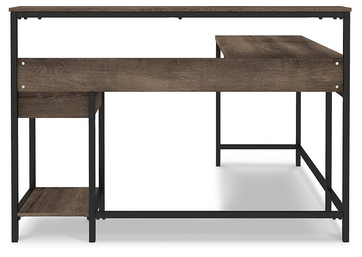 Arlenbry Home Office L-Desk with Storage - Home And Beyond