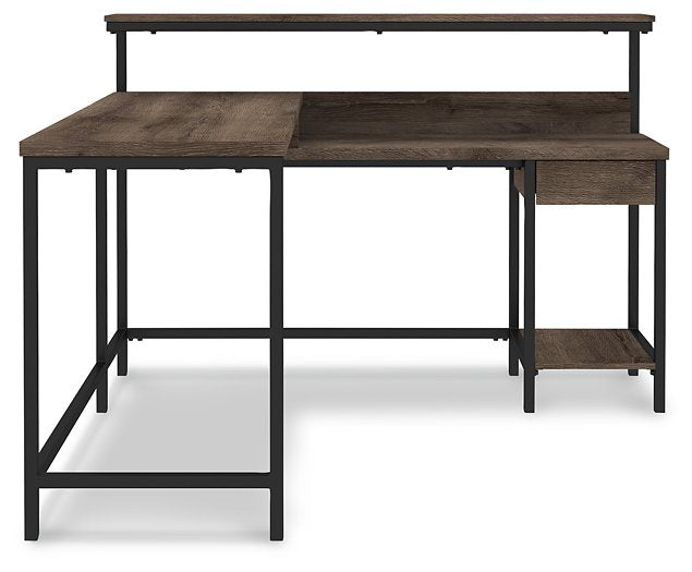 Arlenbry Home Office L-Desk with Storage - Home And Beyond