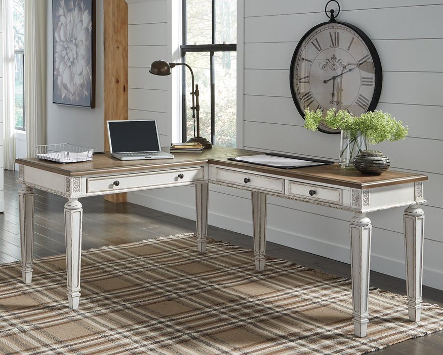 Realyn 2-Piece Home Office Desk - Home And Beyond