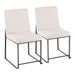 High Back Fuji Dining Chair - Set of 2 image