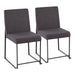 High Back Fuji Dining Chair - Set of 2 image