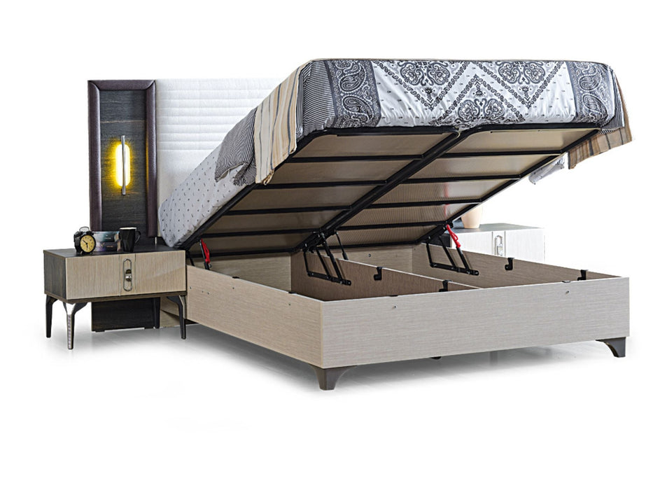 Nero Storage Bed With Headboard