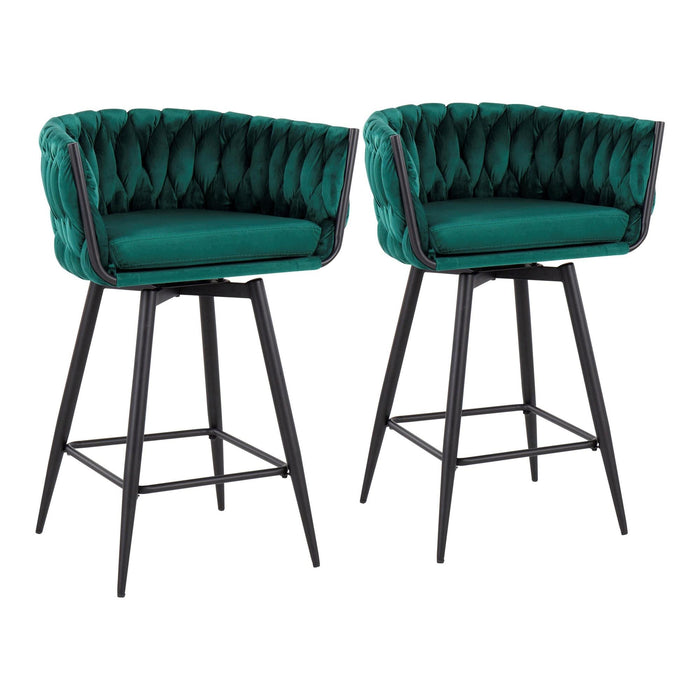 Braided Renee Counter Stool - Set of 2 image