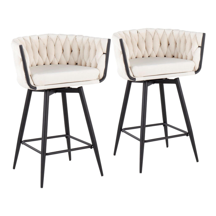 Braided Renee Counter Stool - Set of 2 image