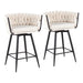 Braided Renee Counter Stool - Set of 2 image