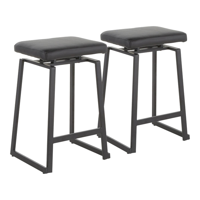 Geo Upholstered Counter Stool - Set of 2 image