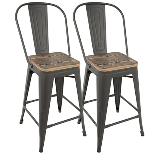 Oregon High Back Counter Stool - Set of 2 image