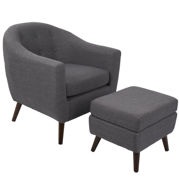 Rockwell Chair + Ottoman Set image