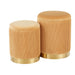 Marla Nesting Pleated Ottoman Set image