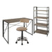 Dakota Desk - Bookcase - Swift Task Chair Set image