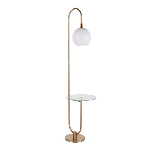 Trombone Floor Lamp with Table image