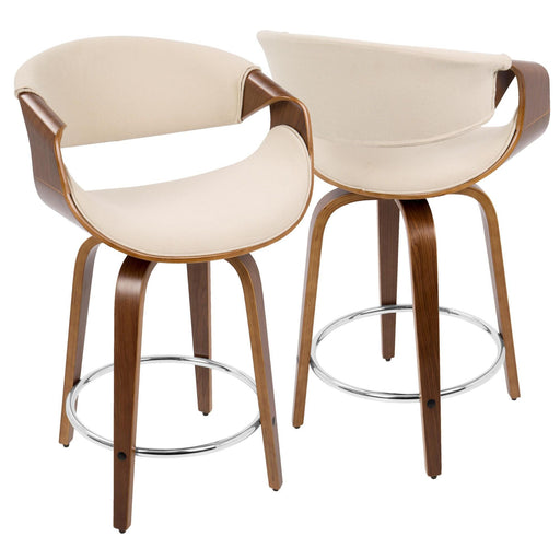 Curvini 24'' Counter Stool - Set of 2 - Home And Beyond