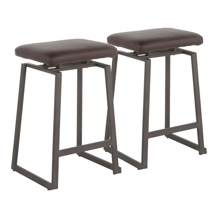 Geo Upholstered Counter Stool - Set of 2 image