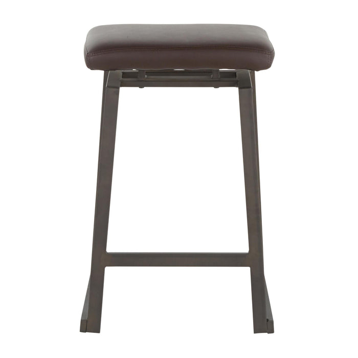 Geo Upholstered Counter Stool - Set of 2