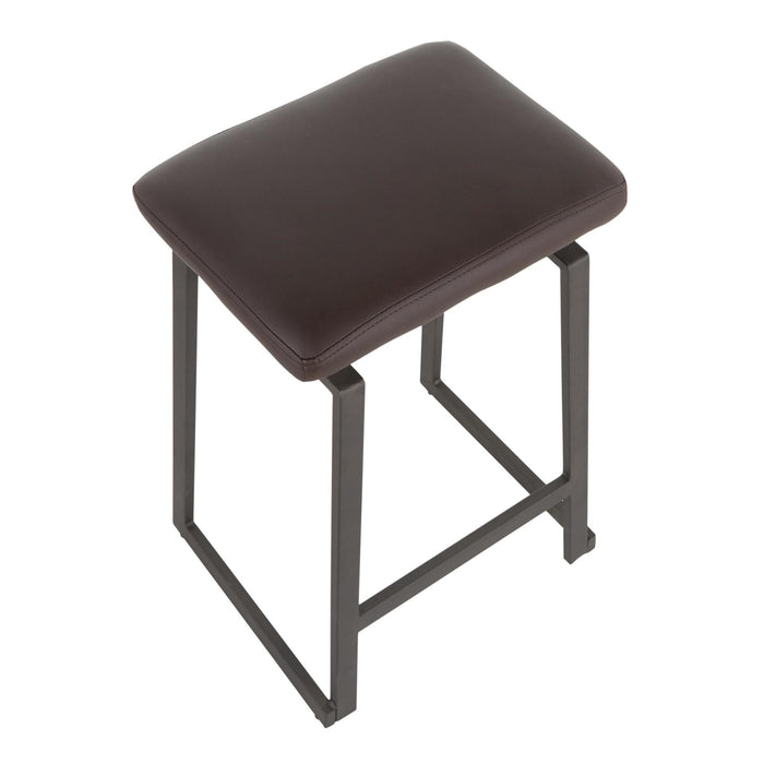 Geo Upholstered Counter Stool - Set of 2