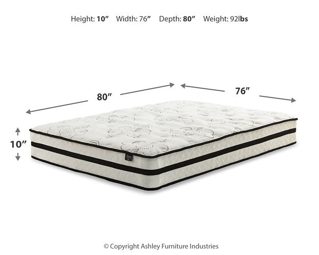 Chime 10 Inch Hybrid Mattress Set - Home And Beyond