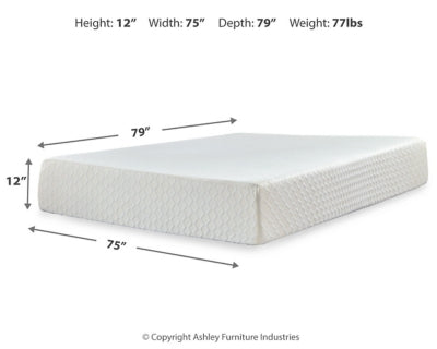 Chime 12 Inch Memory Foam Mattress in a Box - Home And Beyond