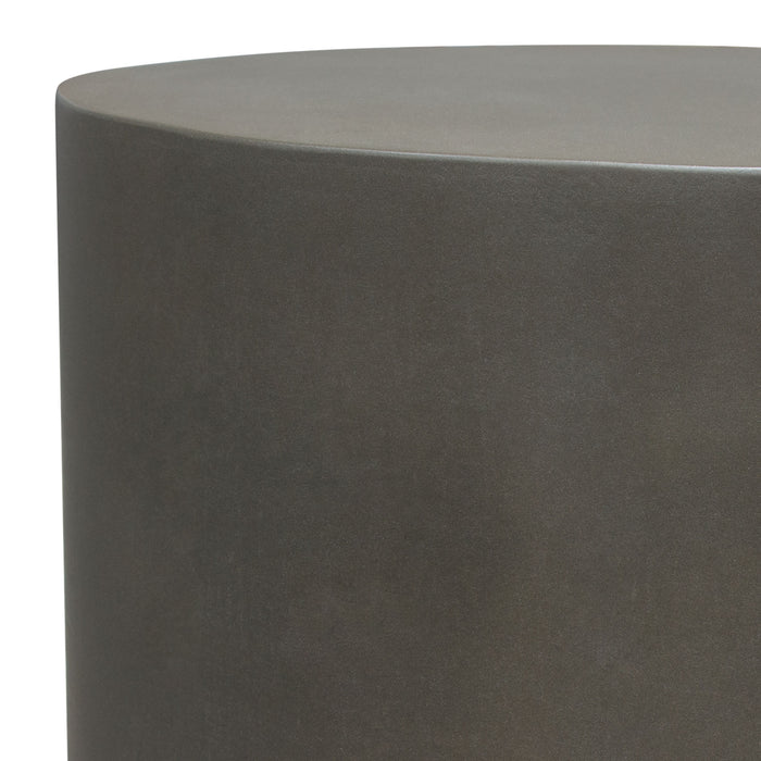 Montage Round Natural Cement End Table by Diamond Sofa