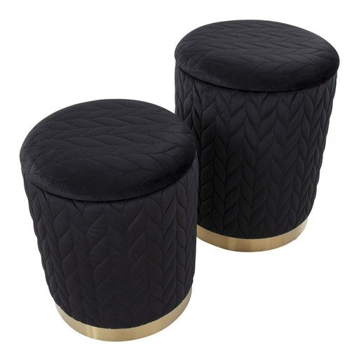 Marla Quilted Ottoman Set image