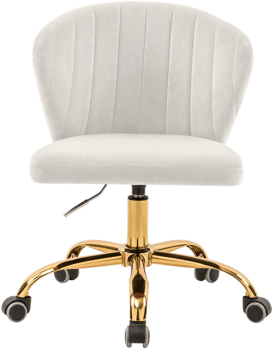 Finley Cream Velvet Office Chair