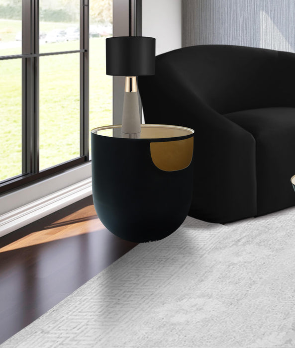 Doma Black / Gold End Table - Home And Beyond