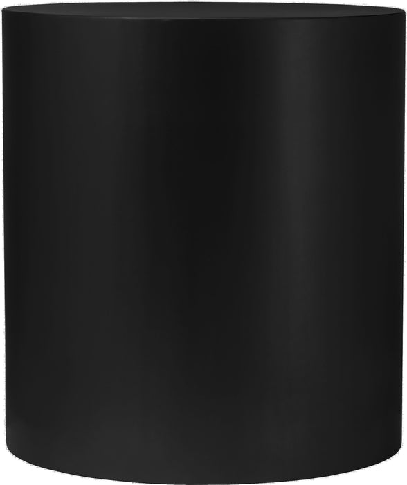 Cylinder Matte Black End Table - Home And Beyond
