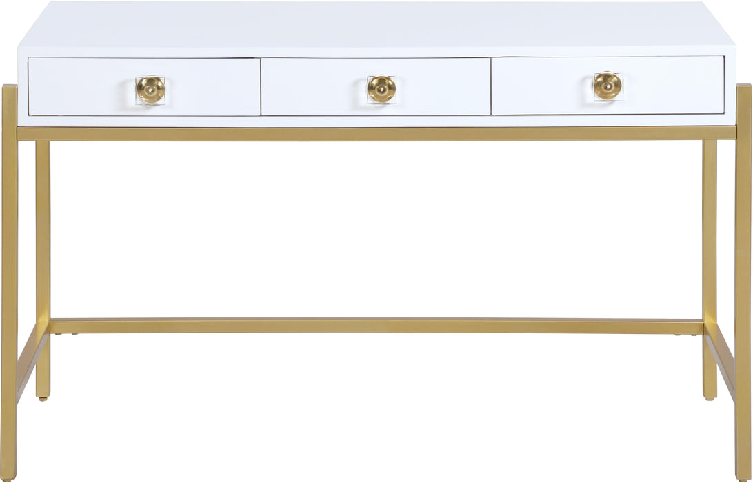 Abigail White / Gold Desk/Console