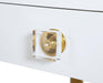 Abigail White / Gold Desk/Console - Home And Beyond