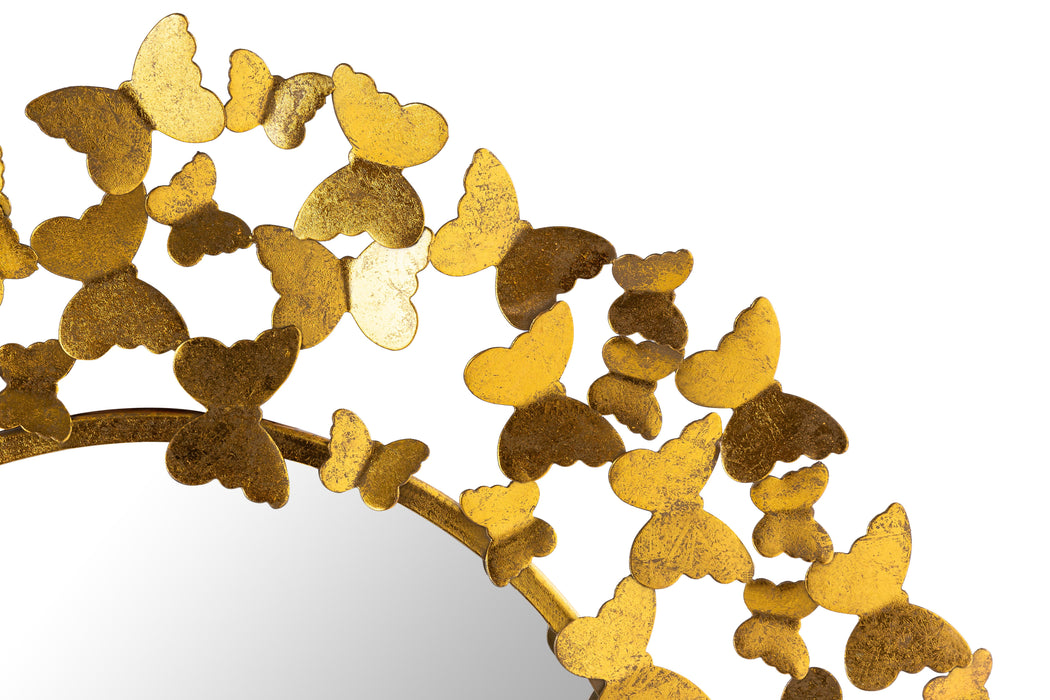 Butterfly Gold Mirror - Home And Beyond