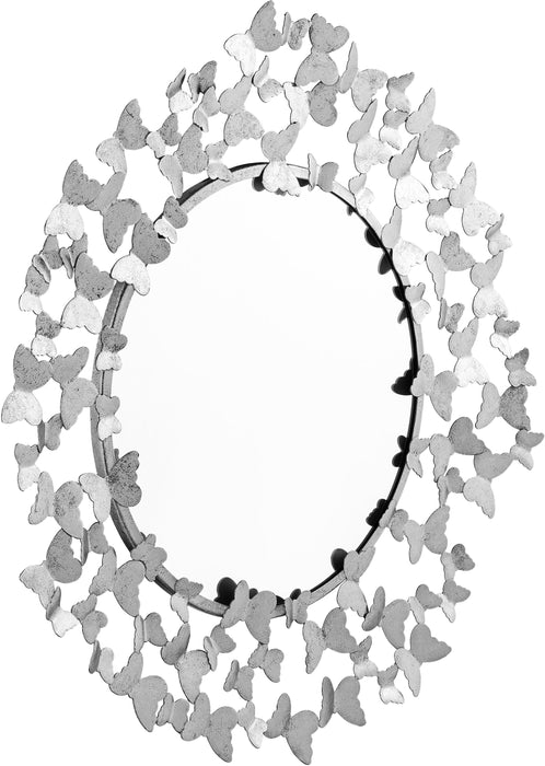 Butterfly Silver Mirror - Home And Beyond