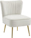 Tess Cream Velvet Accent Chair image