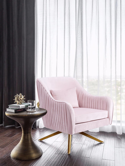 Paloma Pink Velvet Accent Chair