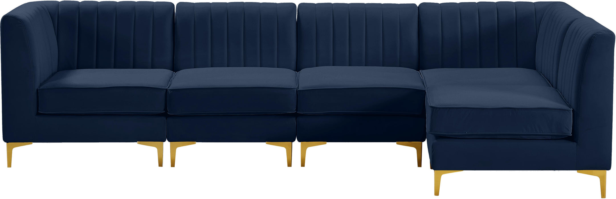 Alina Navy Velvet Modular Sectional