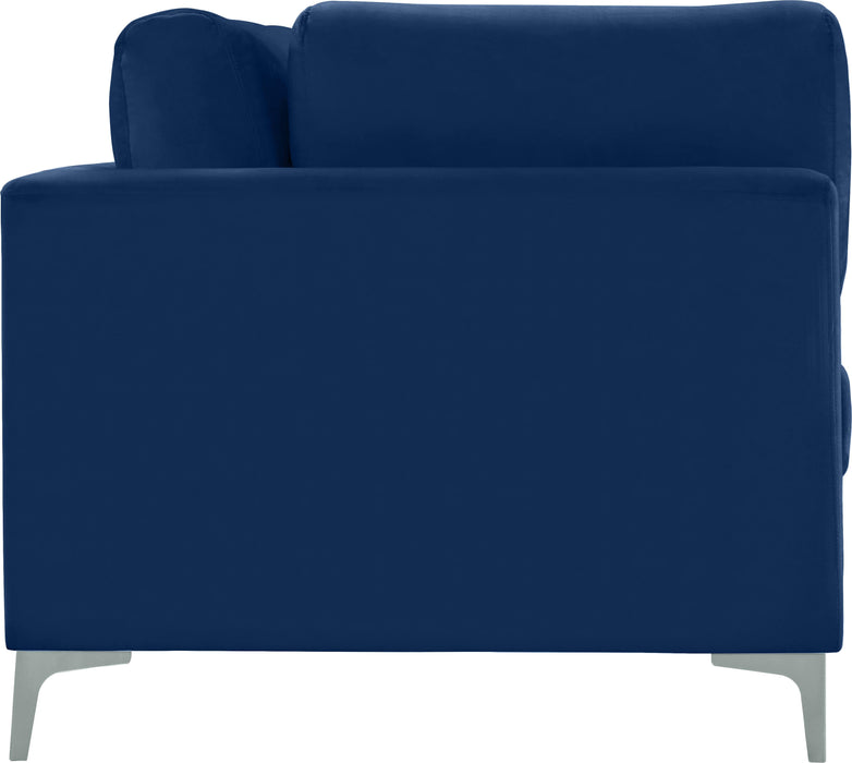 Julia Navy Velvet Modular Sofa (4 Boxes) - Home And Beyond