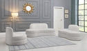 Mitzy Cream Velvet Sofa - Home And Beyond