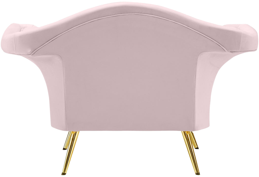 Lips Pink Velvet Chair