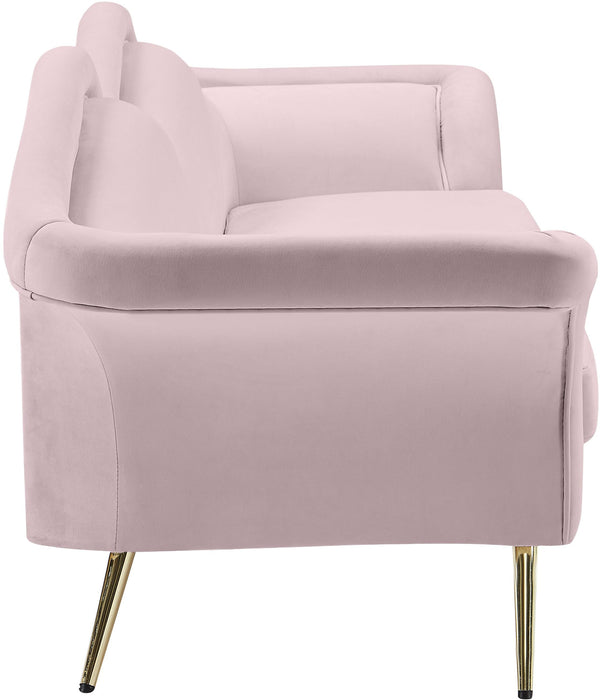 Lips Pink Velvet Sofa