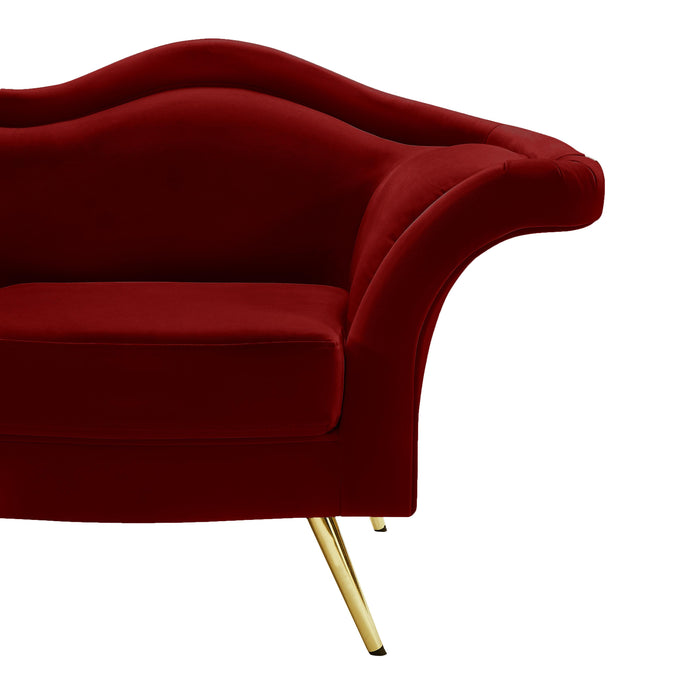 Lips Red Velvet Sofa