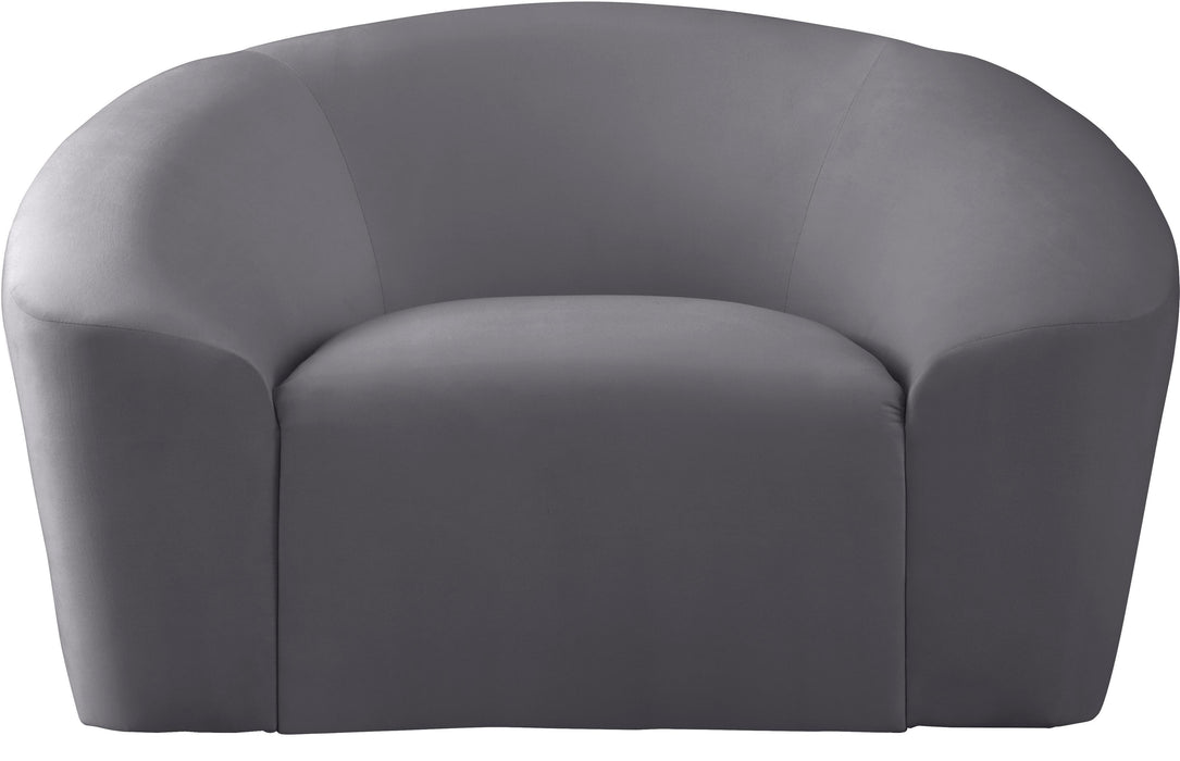 Riley Grey Velvet Chair