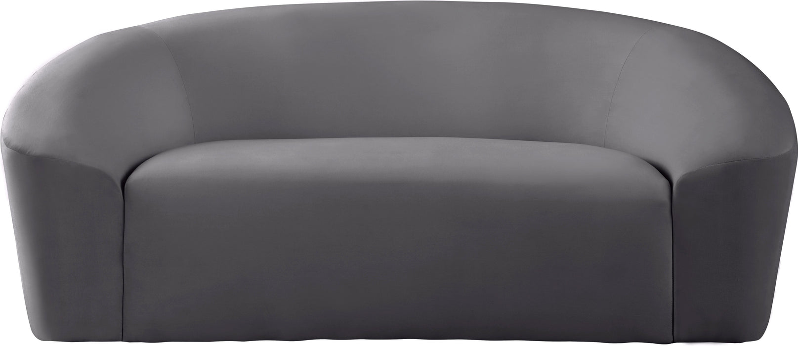 Riley Grey Velvet Loveseat