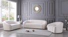 Riley Cream Velvet Sofa - Home And Beyond