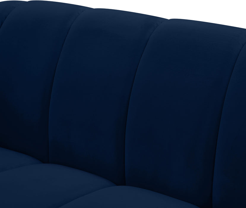 Elijah Navy Velvet Sofa