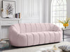 Elijah Pink Velvet Sofa - Home And Beyond