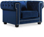 Bowery Navy Velvet Chair image