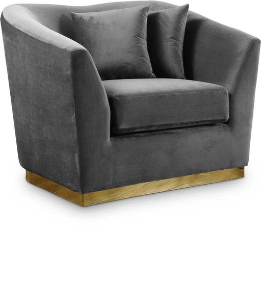 Arabella Grey Velvet Chair image