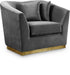 Arabella Grey Velvet Chair image