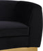 Julian Black Velvet Loveseat - Home And Beyond